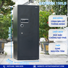 Két Sắt Thông Minh Safiron 150LS - 100KG Khóa Vân Tay, Điện Tử, Kết Nối APP Điện Tử