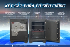 Két Sắt siêu cường chống cháy Century CF96 Khoá Cơ- Đổi Mã