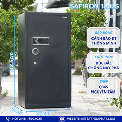 Két Sắt Thông Minh Safiron 120LS - 85KG Khóa Vân Tay, Điện Tử, Kết Nối APP Điện Tử