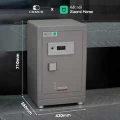 Két Sắt Nhập Khẩu Xiaomi CRMCR 71LB Khóa Vân Tay Điện Tử Định Danh Người Mở