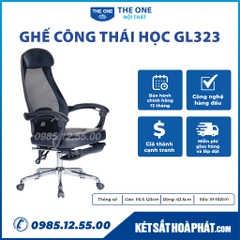 Ghế Công Thái Học Hòa Phát The One GL323 có để chân