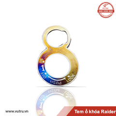 Dán ổ khoá Raider titanium nguyên chất