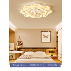 Đèn Led Ốp Trần Trang Trí Phòng Khách hiện đại mẫu lớn, 3 Chế Độ Sáng Bảo Hành 12 Tháng