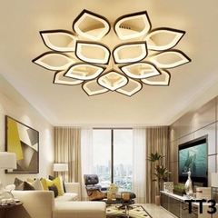 Đèn Led Ốp Trần Trang Trí Phòng Khách hiện đại mẫu lớn, 3 Chế Độ Sáng Bảo Hành 12 Tháng