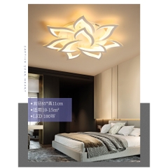Đèn Led Ốp Trần Trang Trí Phòng Khách hiện đại mẫu lớn, 3 Chế Độ Sáng Bảo Hành 12 Tháng