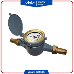 Đồng hồ đo nước nối ren Asahi GMK15 đường kính phi 21