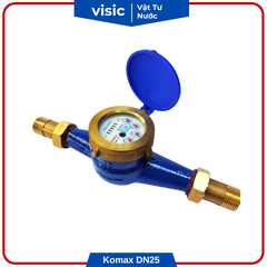 Đồng hồ nước Komax DN25 thân gang