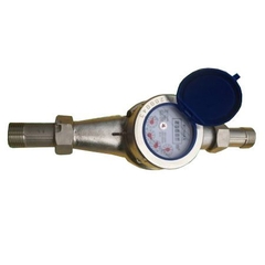 Đồng hồ nước Komax thân inox DN25 nối ren