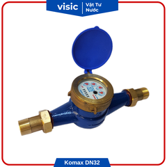 Đồng hồ nước Komax DN32 thân gang