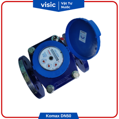 Đồng hồ đo nước DN50 Komax nối Mặt bích
