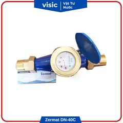 Đồng hồ đo nước nối ren Zermat DN-40C đường kính phi 49