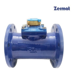 Đồng hồ đo nước mặt bích thân gang Zermat DN-150C phi 168
