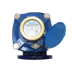 Đồng hồ đo nước dạng cơ, mặt bích Zermat DN-50C phi 60