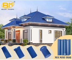 NGÓI BM MÃ B08 DIC MẪU TRƠN-MÀU XANH DƯƠNG ĐẬM