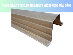 TS40.60-Thanh mè/lito thép mạ nhẹ nhôm kẽm STEELTRUSS màu vàng AZ200