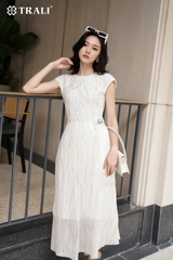 Đầm tơ xòe TRALI 25213