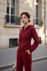 Bộ nỉ len TRALI 25511 màu đỏ