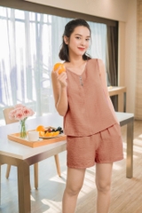 Bộ mặc nhà TRALI 25600 màu nâu
