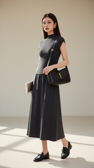 Bộ váy len TRALI 25510 màu xám