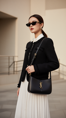 Áo vest dạ tweed TRALI 25801 đen