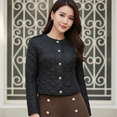 Áo phao quả trám TRALI 25810 màu Đen