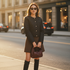 Áo phao quả trám TRALI 25810 màu Đen