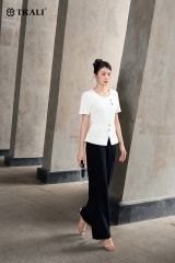 Áo sơ mi nữ TRALI 25127 màu trắng