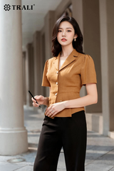 Áo sơ mi nữ TRALI 25131 màu cam