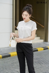 Áo Sơ Mi Nữ TRALI 24131 Màu Trắng