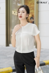 Áo Sơ Mi Nữ TRALI 24131 Màu Trắng