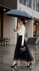 Áo len cổ 3p 25609 Trắng