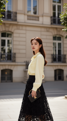 Áo sơ mi dài tay TRALI 25138 màu Vàng