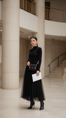 Áo len cổ 3p 25609 Đen