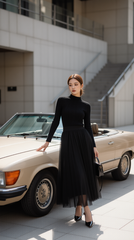 Áo len cổ 3p 25609 Đen