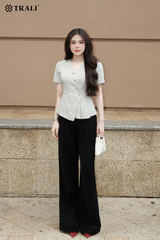 Áo sơ mi nữ TRALI 25118 màu ghi