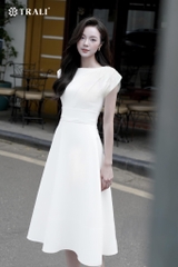 Đầm xòe trắng TRALI 25212