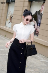 Áo sơ mi nữ TRALI 25125 màu trắng