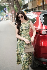 Đầm Trali 25208 Xanh