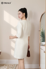 Đầm suông dạ tweed TRALI 24233