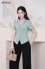 Áo sơ mi Trali 25106 Xanh