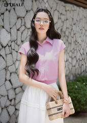 Áo sơ mi nữ TRALI 25133 màu tím