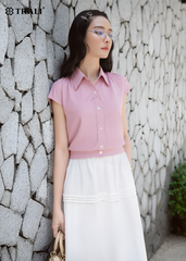 Áo sơ mi nữ TRALI 25133 màu tím