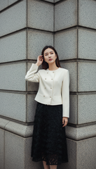 Áo dạ nỉ TRALI 25812 màu kem