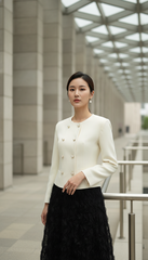 Áo dạ nỉ TRALI 25812 màu kem