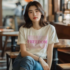 Áo Thun Nữ TRALI 24440 Màu Be