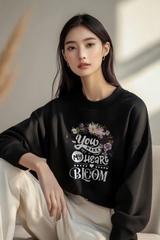 Áo Nỉ Nữ TRALI 24448 Màu Đen