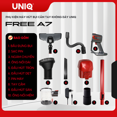 Phụ Kiện Máy Hút Bụi UNIQ Free A7 Cầm Tay Không Dây Chính Hãng