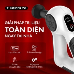 Máy massage cầm tay cao cấp Crenot Thunder Z6 máy massage mini mát xa toàn thân đấm lưng cổ vai gáy