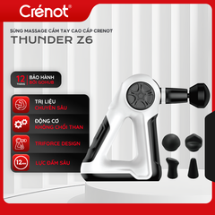 Máy massage cầm tay cao cấp Crenot Thunder Z6 máy massage mini mát xa toàn thân đấm lưng cổ vai gáy