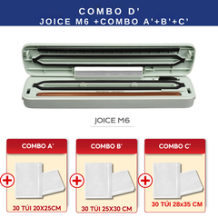 Máy hút chân không UNIQ Joice M6 65000 Pa máy ép chân không thực phẩm mini gia đình cầm tay hàn miệng túi tự động